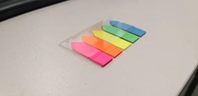 OFFICE products index pijltjes, ft 12 x 45 mm, ophangzakje van 5 x 25 tabs, geassorteerde kleuren