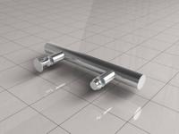 Losse Deurgreep Wiesbaden Type 3 Chroom - thumbnail