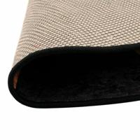 Vloerkleed wasbaar anti-slip 120 cm zwart en goudkleurig - thumbnail