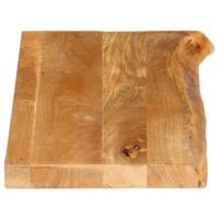 Tafelblad met natuurlijke rand 70x40x3,8 cm massief mangohout - thumbnail