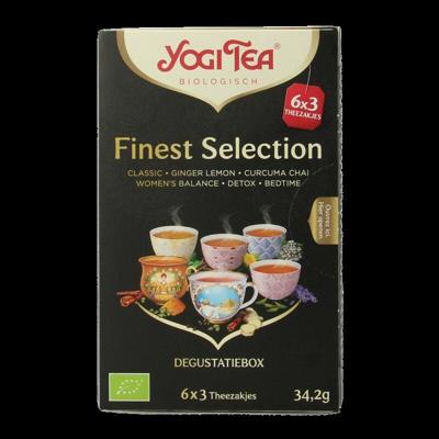 Yogi Tea Finest selection 6 x 3 stuks bio 18 Zakjes Yogi Tea Finest selection 6 x 3 stuks bio 18 Zakjes