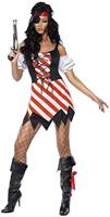 Fever dames piraten verkleedkostuum - thumbnail