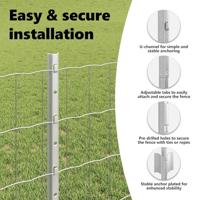 VidaXL Hek met paal zilver 0,8 x 25 m staal - thumbnail