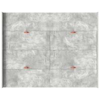 Opbergbedframe met lade Betongrijs 135 x 190 cm Bewerkt hout - thumbnail