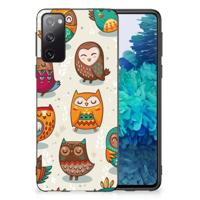 Samsung Galaxy S20 Back Cover Vrolijke Uilen - thumbnail