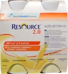 Resource 2.0 Vanille 4x200ml