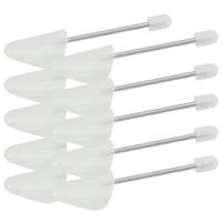 VidaXL Schoenspanners 5 paar eu 38-44 kunststof wit - thumbnail