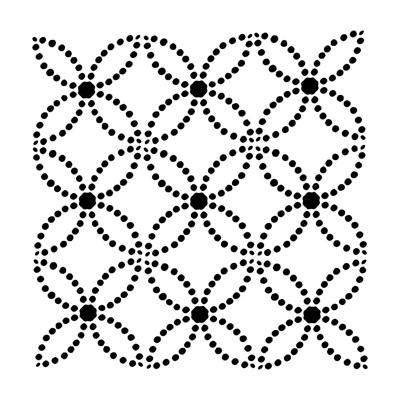 The Crafter's Workshop • template 30x30cm dotted rings
