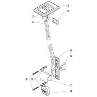 Basi 1620-0000 Roostervergrendeling Zilver - thumbnail