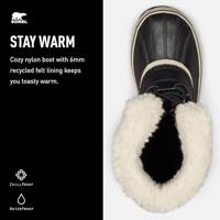 Sorel Winter Carnival Wp Dames Sneeuwlaars Black, Stone 8,5 - thumbnail
