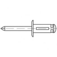 TOOLCRAFT TO-5455302 Open popnagel 4.8 mm 250 stuk(s) - thumbnail