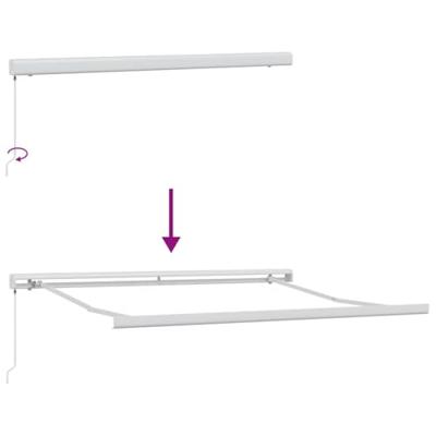 Luifel handmatig uittrekbaar 300x250 cm bordeauxrood