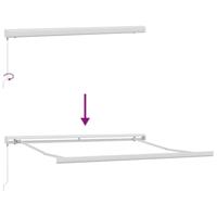 Luifel handmatig uittrekbaar 300x250 cm bordeauxrood - thumbnail