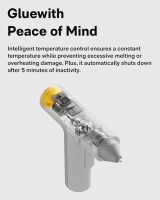 HOTO QWRJQ002 Accu-lijmpistool 7 mm 20 W 5 V 1 stuk(s)