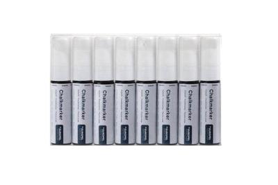 Krijtstift europel 15mm wit etui 8 stuks