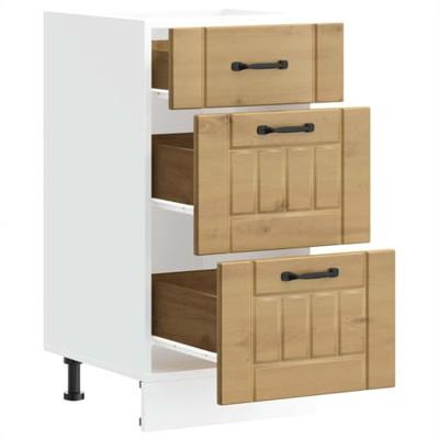 Keuken onderkast Lucca bewerkt hout artisanaal eikenkleur Keuken onderkast Lucca bewerkt hout artisanaal eikenkleur