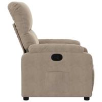 Fauteuil verstelbaar microvezelstof taupe - thumbnail
