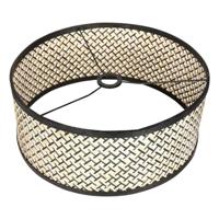 Steinhauer Lampenkap Bamboe Ø 50 cm E27 zwart beige - thumbnail