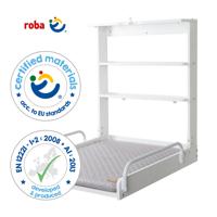 Wandcommode - 66 x 76,5 x 79 cm - ROBA - Opvouwbaar - Wit - thumbnail