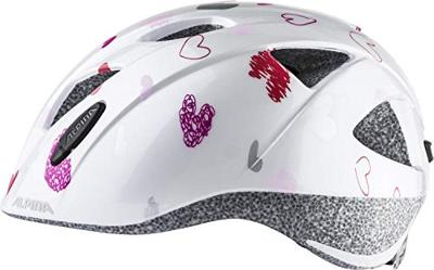 Olympic Sportswear Alpina sports kinderhelm ximo white hearts 45-49 glans - thumbnail