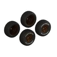 Arrma - Dboots fortress tire set glued (Bronze) (2 pairs) - thumbnail