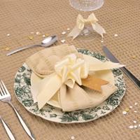 Vaessen Creative • satijnlint 20mx25mm antiek wit - thumbnail