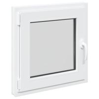 Kelderraam "RISOR" 50x50 cm draai-kiep DIN links wit - thumbnail