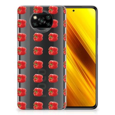 Xiaomi Poco X3 | Poco X3 Pro | Siliconen Case | Paprika Red Xiaomi Poco X3 | Poco X3 Pro | Siliconen Case | Paprika Red