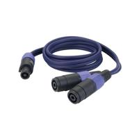 DAP FS13 luidspreker verloopkabel 2x speaker female naar 1x speaker male 150cm - thumbnail
