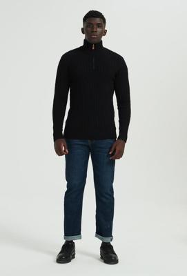 Yves Enzo - Heren Kabeltrui - Zwart - SALE - Rits Yves Enzo - Heren Kabeltrui - Zwart - SALE - Rits