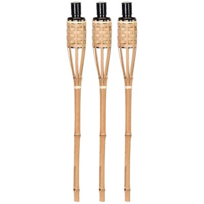 Esschert Design fakkels 62.6 cm 3 stuks bamboe
