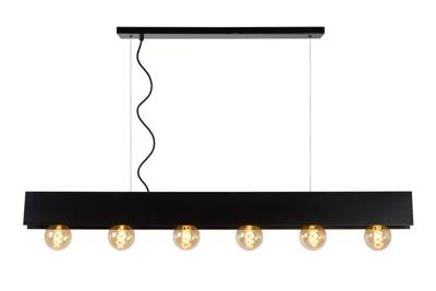 Lucide SURTUS - Hanglamp - 6xE27 - Zwart