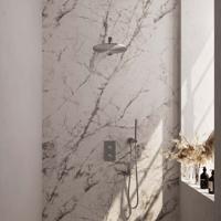 Inbouw Regendouche Set Brauer Brushed Edition Wanduitloop Ronde Hoofddouche 30 cm RVS Look Brauer - thumbnail