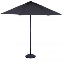 Stokparasol Gemini 300 cm grijs - thumbnail