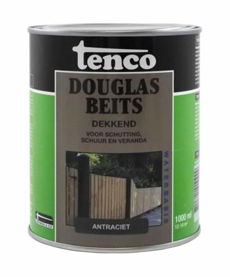 Douglas beits dekkend antraciet 1l verf/beits Tenco - Tenco Douglas beits dekkend antraciet 1l verf/beits Tenco - Tenco