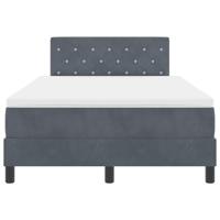 Boxspring Bed met Matras & LED Donkergrijs 120x190 cm Fluweel - thumbnail