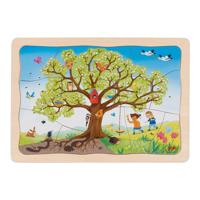 Goki houten legpuzzel mijn appelboom, 32st. - thumbnail