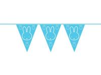 Haza Witbaard Vlaggenlijn nijntje blauw, 10mtr. - thumbnail