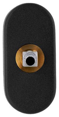 Ovaalrozet t.b.v. raamkruk, stift 8>7/35mm zwart