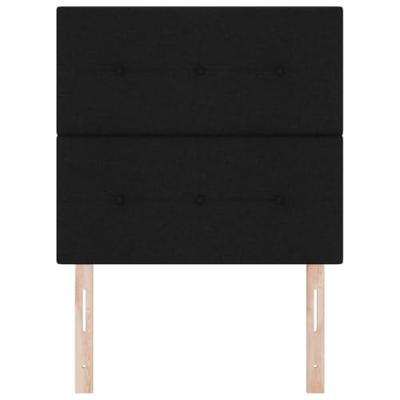 Hoofdbord met LED met LED -striplichten met hoofdeinde Zwart 100 cm Stof