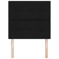 Hoofdbord met LED met LED -striplichten met hoofdeinde Zwart 100 cm Stof - thumbnail