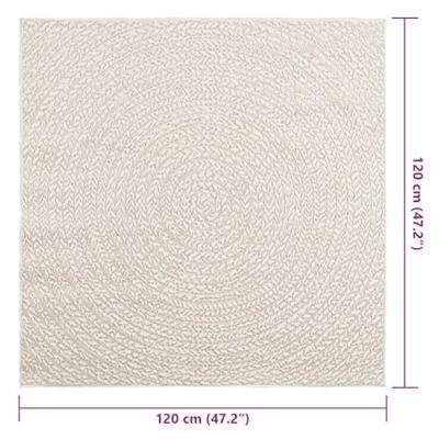 VidaXL Vloerkleed zizur room binnen en buiten 120x120 cm jute look - thumbnail