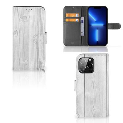 iPhone 13 Pro | Book Style Case | White Wood