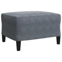 3-delige Loungeset met kussens en bolsters fluweel donkergrijs - thumbnail
