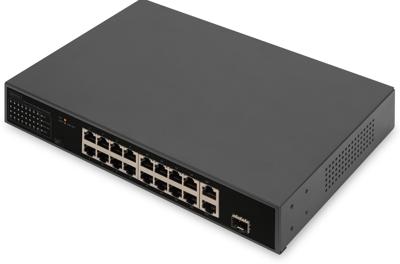 Digitus DN-95355 Netwerk switch 16 poorten 10 / 100 MBit/s PoE-functie Digitus DN-95355 Netwerk switch 16 poorten 10 / 100 MBit/s PoE-functie