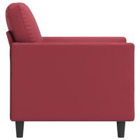 Fauteuil 60 cm kunstleer wijnrood - thumbnail