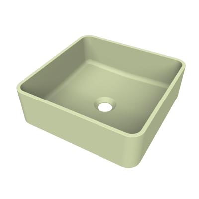 Arcqua Case Opbouw Waskom Vierkant 37x37 Mat Pastel Groen Arcqua