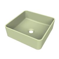 Arcqua Case Opbouw Waskom Vierkant 37x37 Mat Pastel Groen Arcqua - thumbnail