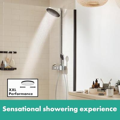 Regendouche set HansGrohe Pulsify S Showerpipe 2 Jets EcoSmart Met ShowerTablet Select 400 Chroom - thumbnail