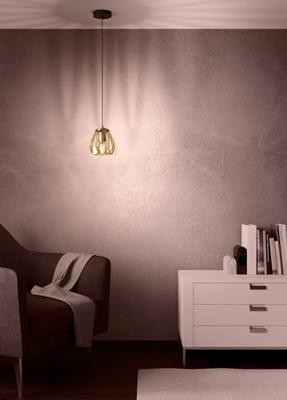 Stars of Light Hanglamp goud met glasJazminia Ø 20cm - 390037